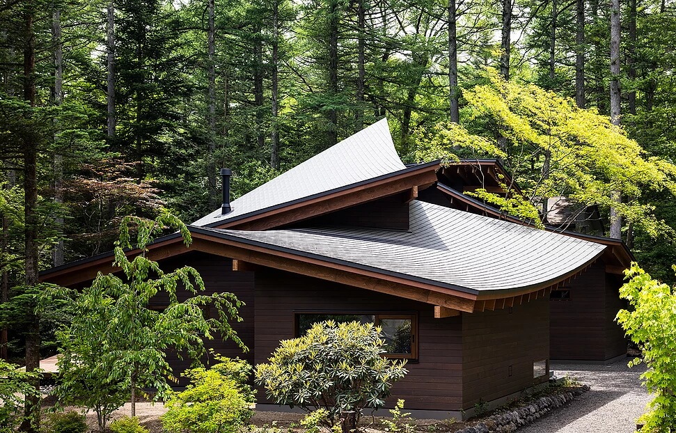 住宅空间，私人住宅，周末别墅，日本轻井泽，建筑设计