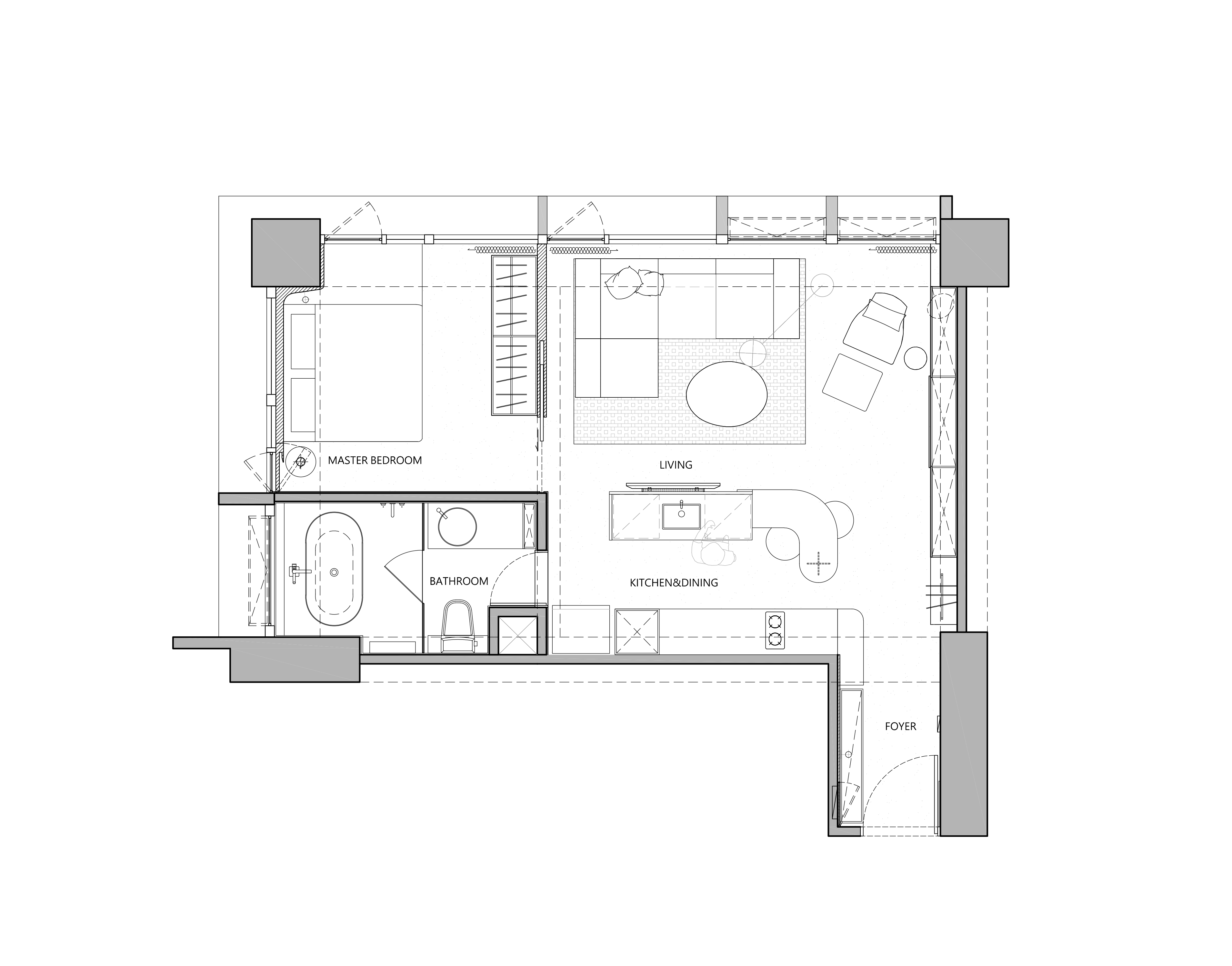 住宅空间，流动向量，台湾设计，PENY HSIEH，源原設計，台北，国内住宅设计