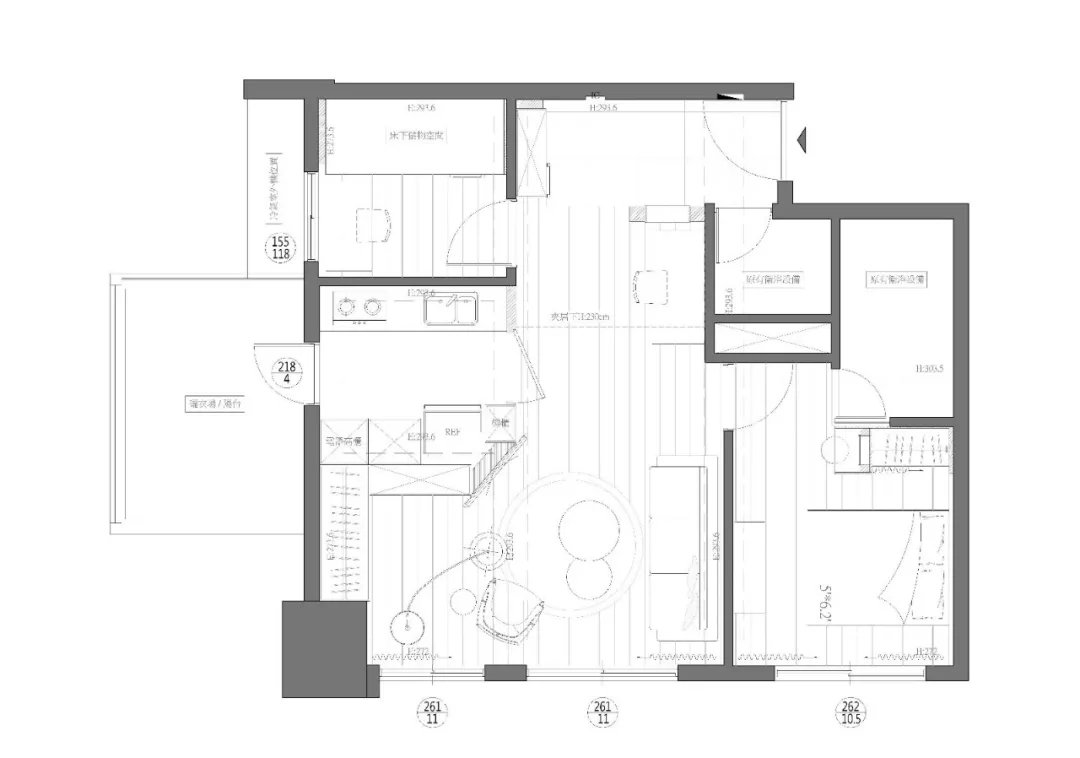 国内住宅空间设计，住宅空间，台湾高雄，loft公寓，奥立佛室内设计