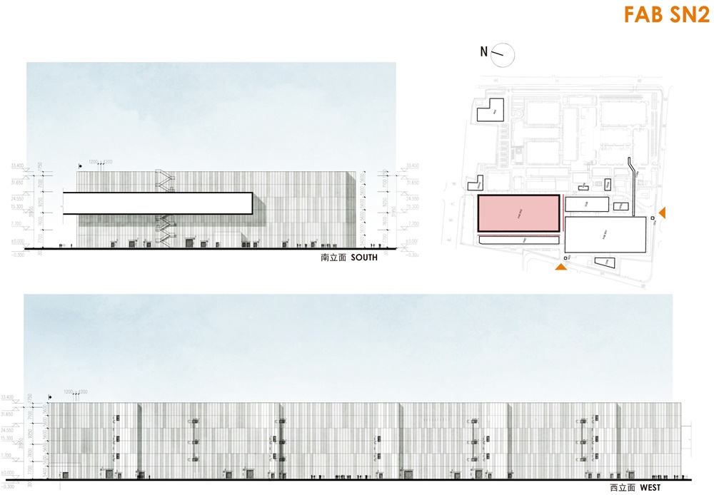 修迪建筑设计，SUD Architectes，建筑改造，工业激活，中芯国际，立面改造，上海