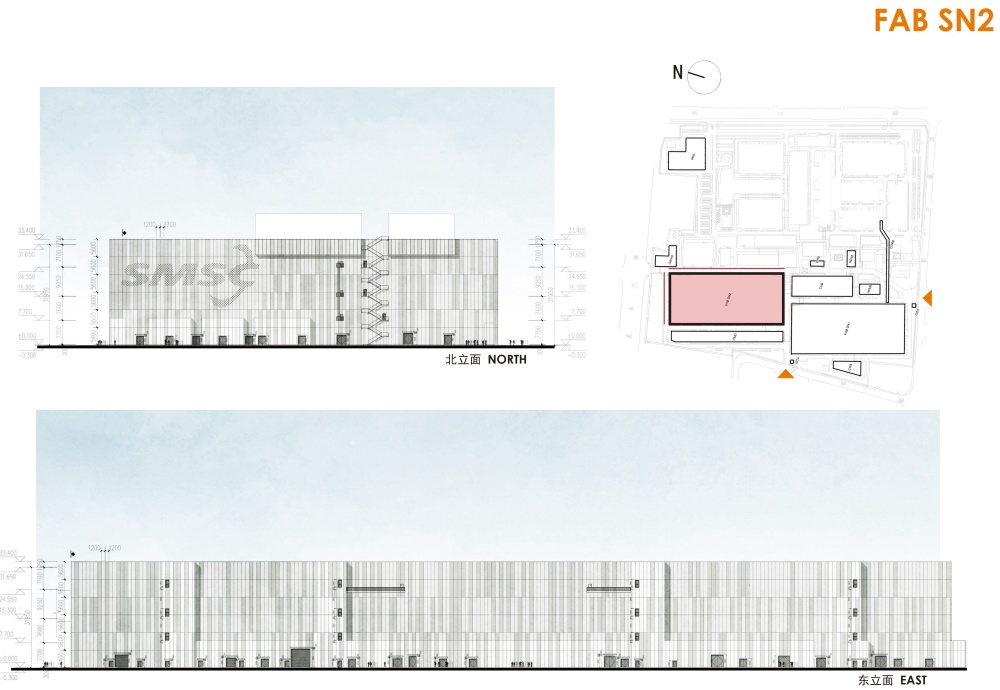 修迪建筑设计，SUD Architectes，建筑改造，工业激活，中芯国际，立面改造，上海