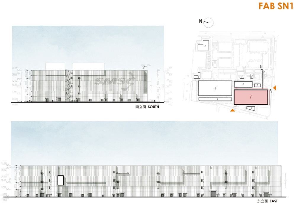 修迪建筑设计，SUD Architectes，建筑改造，工业激活，中芯国际，立面改造，上海