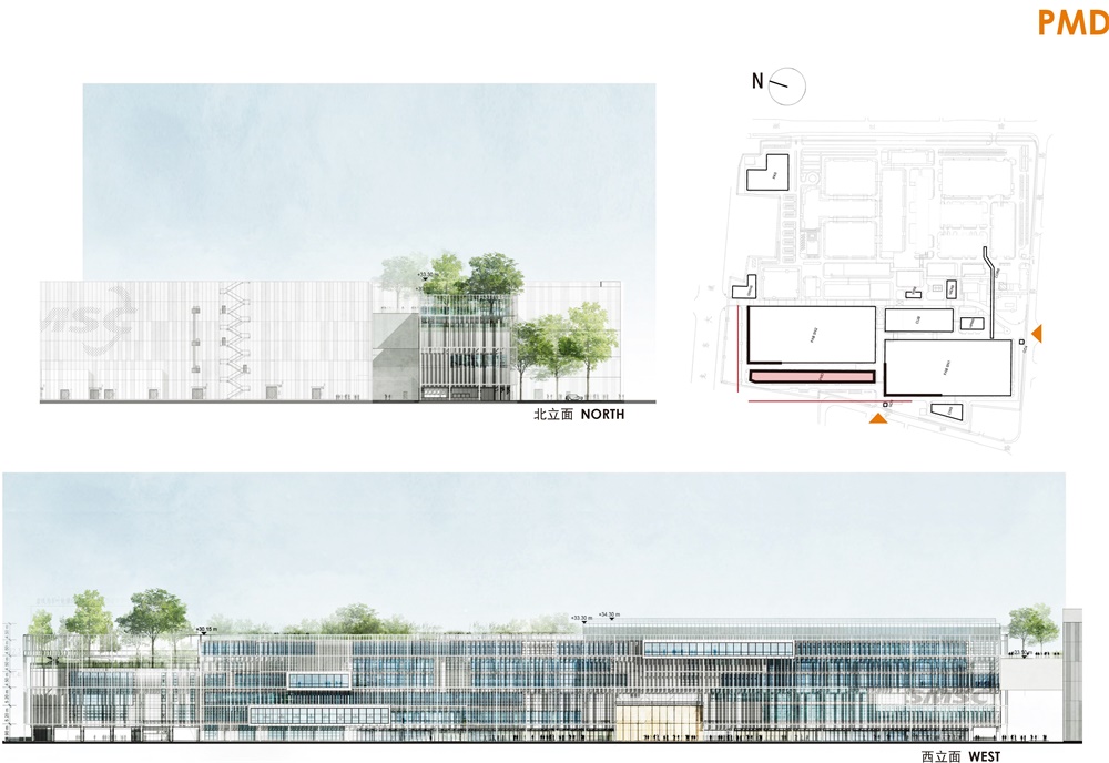 修迪建筑设计，SUD Architectes，建筑改造，工业激活，中芯国际，立面改造，上海