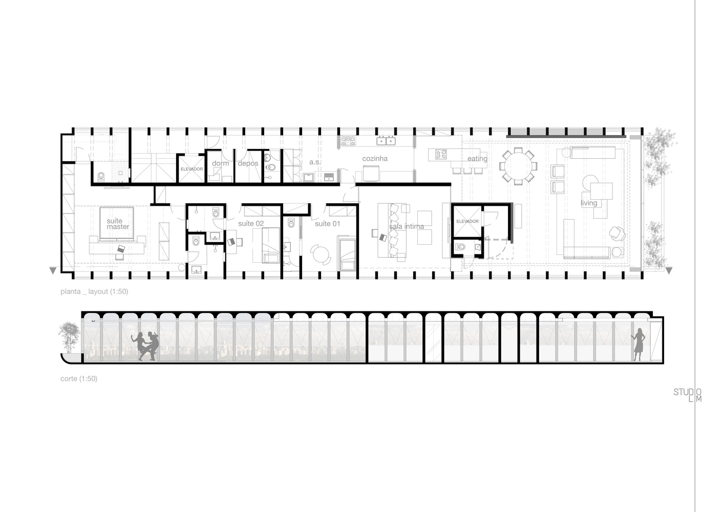 国外住宅空间设计，住宅空间，圣保罗，公寓翻新，STUDIO LIM，建筑改造