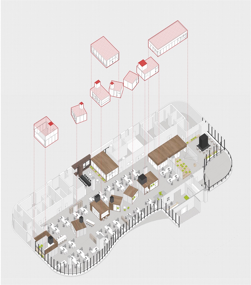 上海，办公空间，联合办公设计，NAN Architects，“Abox壹盒”办公室，项目投稿