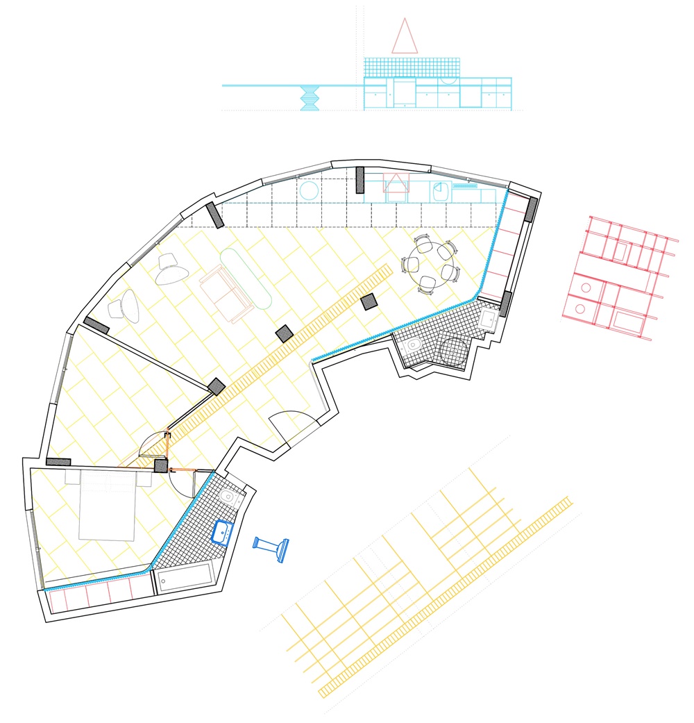 住宅空间，西班牙，公寓设计，国外住宅空间设计，studio Azab