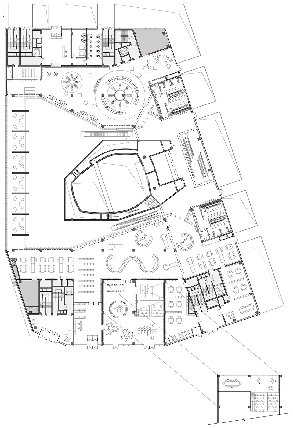 公共空间,图书馆设计,张家口图书馆,图书馆设计案例,天作空间设计,天作空间,北京天作空间