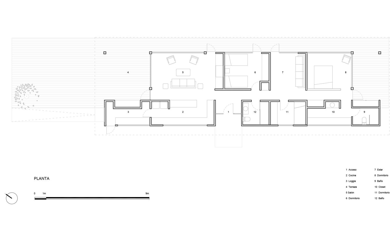 别墅设计,别墅设计案例,blaq arquitectos,智利,国外别墅设计案例,别墅装修,住宅设计,湖景别墅,平层别墅,140㎡