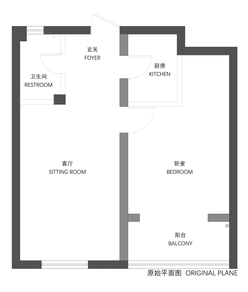 弹性工作室,公寓设计,小户型设计案例,小公寓设计,单身公寓,原木色,50㎡,微水泥,上海
