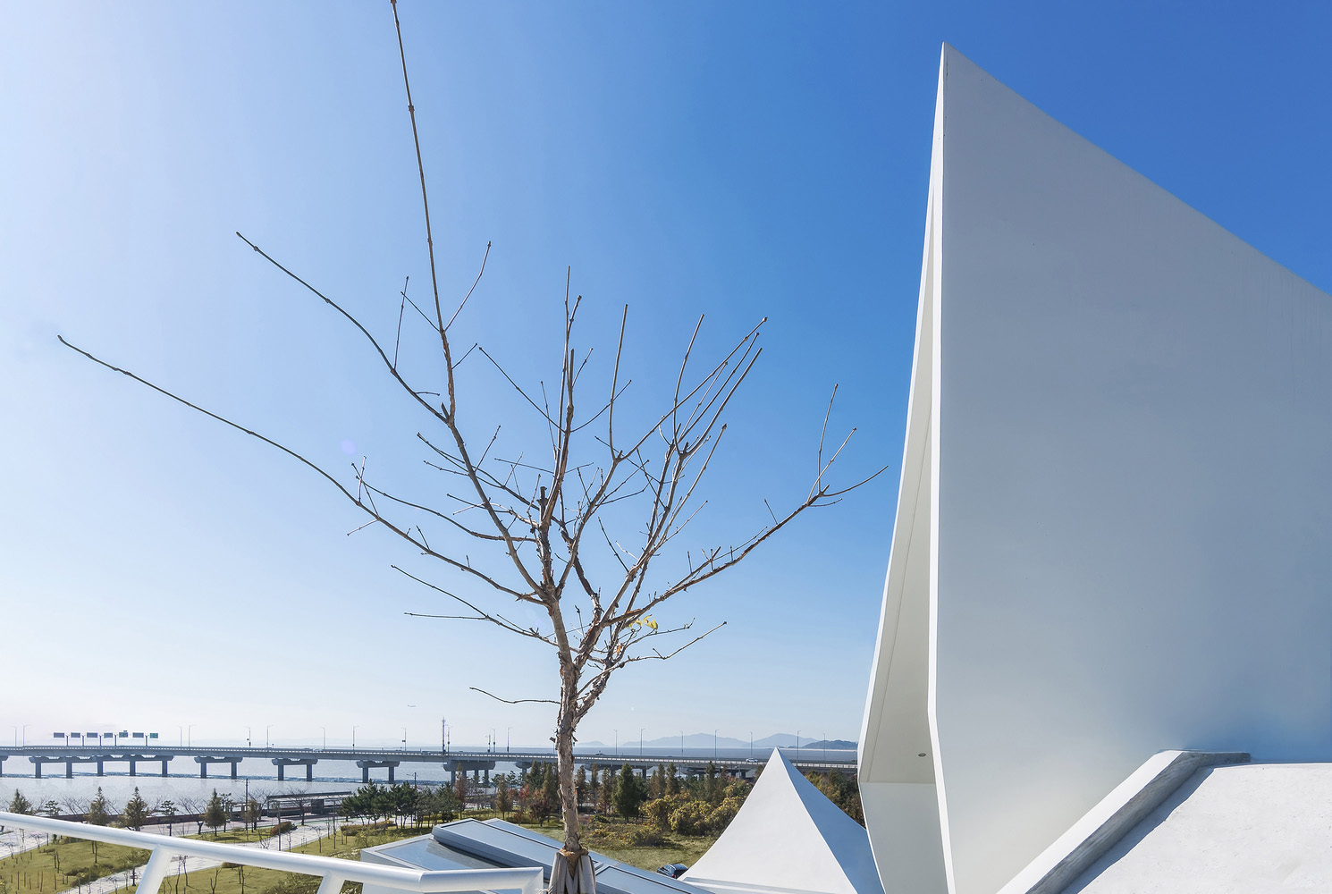 IROJE KHM Architects,别墅设计案例,韩国,首尔,海景别墅,国外别墅设计案例,375㎡,白色别墅