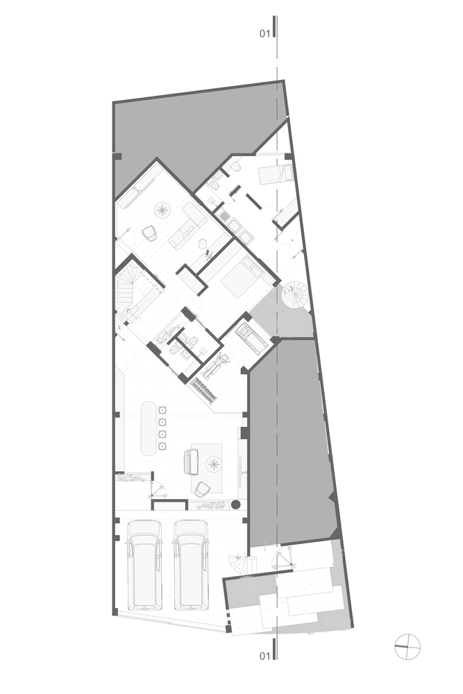 All Arquitectura,别墅设计案例,别墅设计方案,墨西哥,白色,别墅设计平面图,570㎡