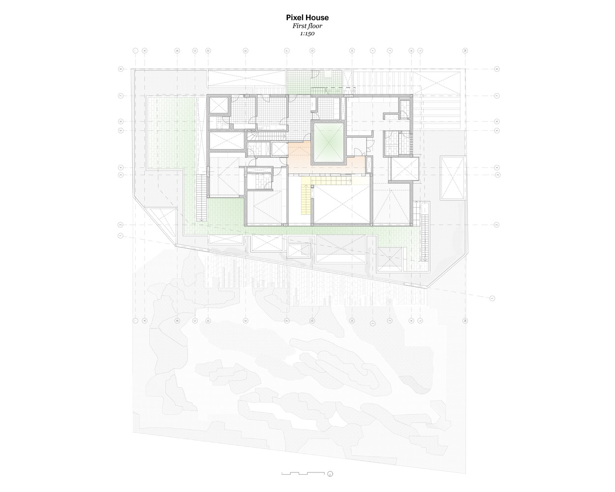 AGi Architects,别墅设计案例,别墅设计方案,开放式别墅,科威特,庭院别墅,景观别墅,原木色,800㎡