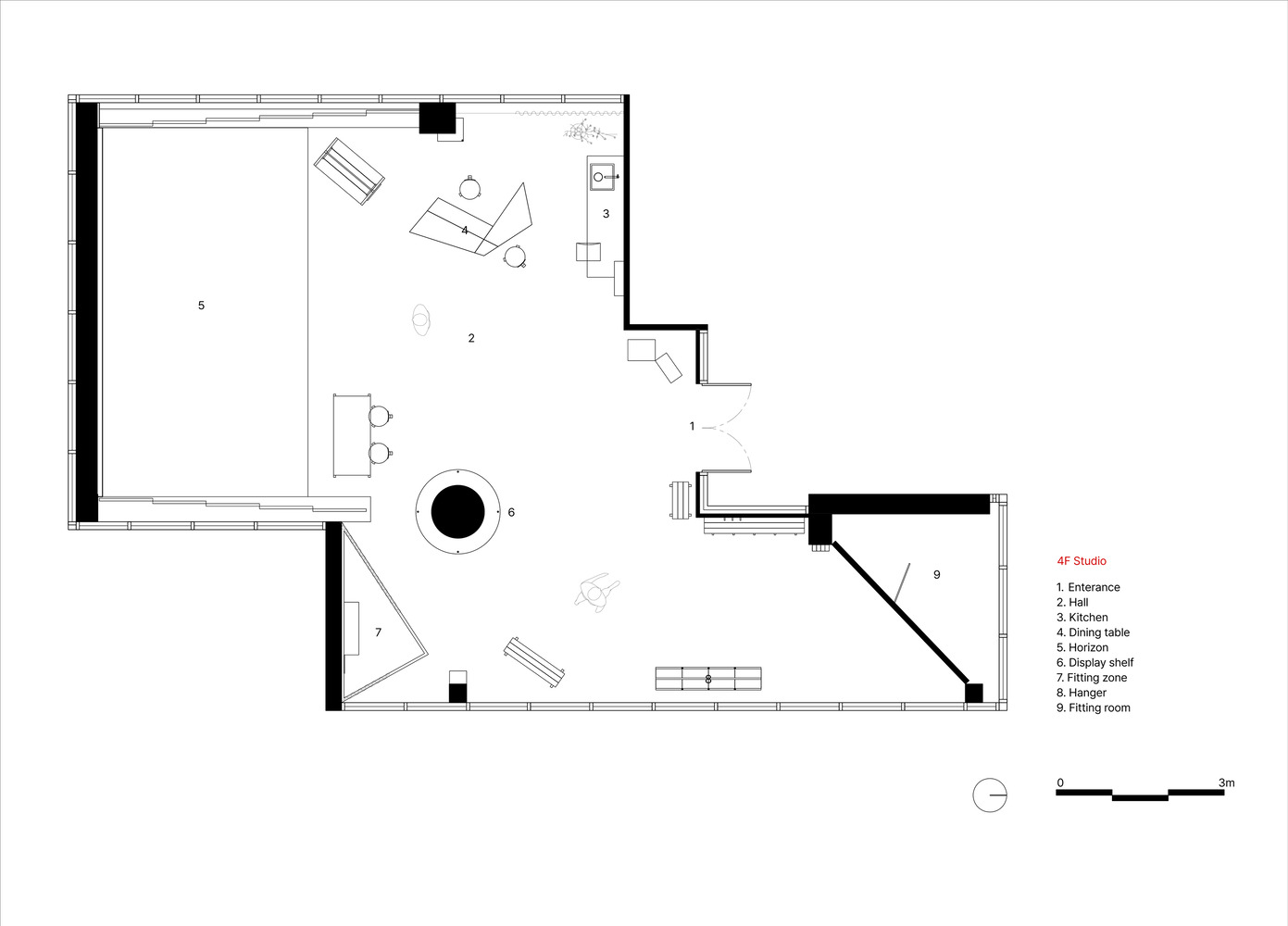 NONSCALED Studio,办公室设计案例,极简主义办公室,TCTC,极简风格,CourtSide Café,韩国,首尔