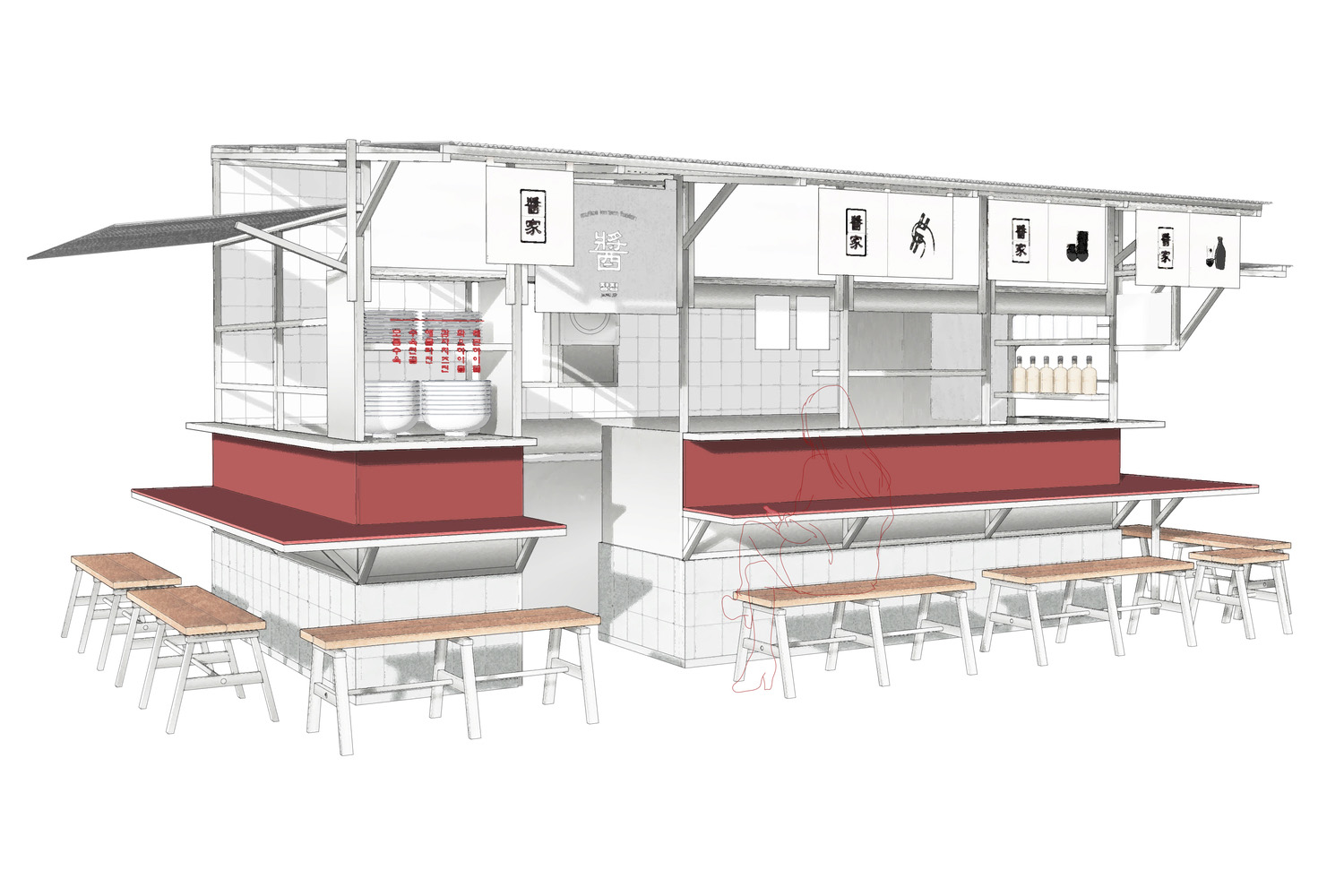 omo-studio,韩国,餐厅设计方案,餐厅装修,街边店设计,酒吧餐厅设计,酱家酒吧餐厅,55㎡