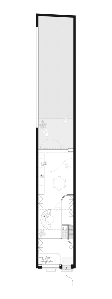 memo architectuur,别墅设计,240㎡,比利时,联排别墅设计案例,野兽派风格,极简主义