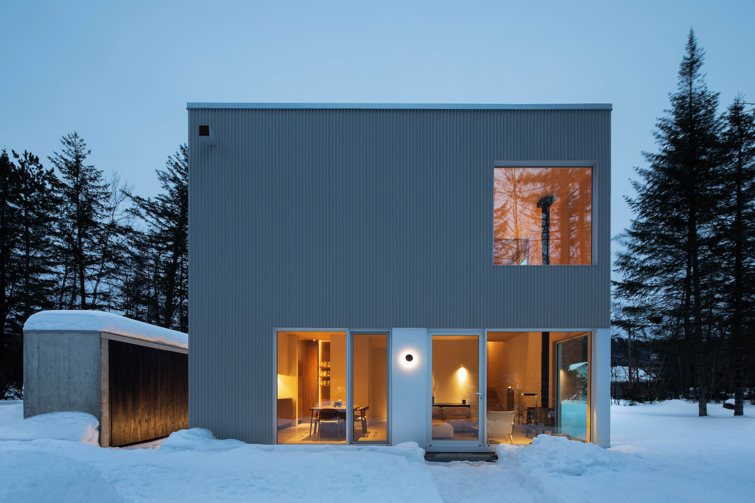 Maurice Martel architecte,别墅设计,度假屋设计,度假木屋别墅设计,加拿大,别墅设计案例,别墅设计方案,极简主义,极简风格