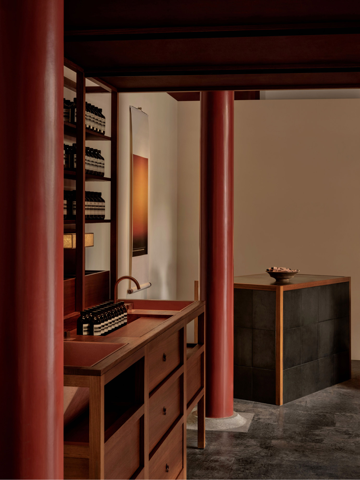 Atelier suasua,Aesop,零售店设计,护肤品零售店,零售店设计方案,零售店设计案例,北京,四合院改造,店铺设计,王府井,伊索