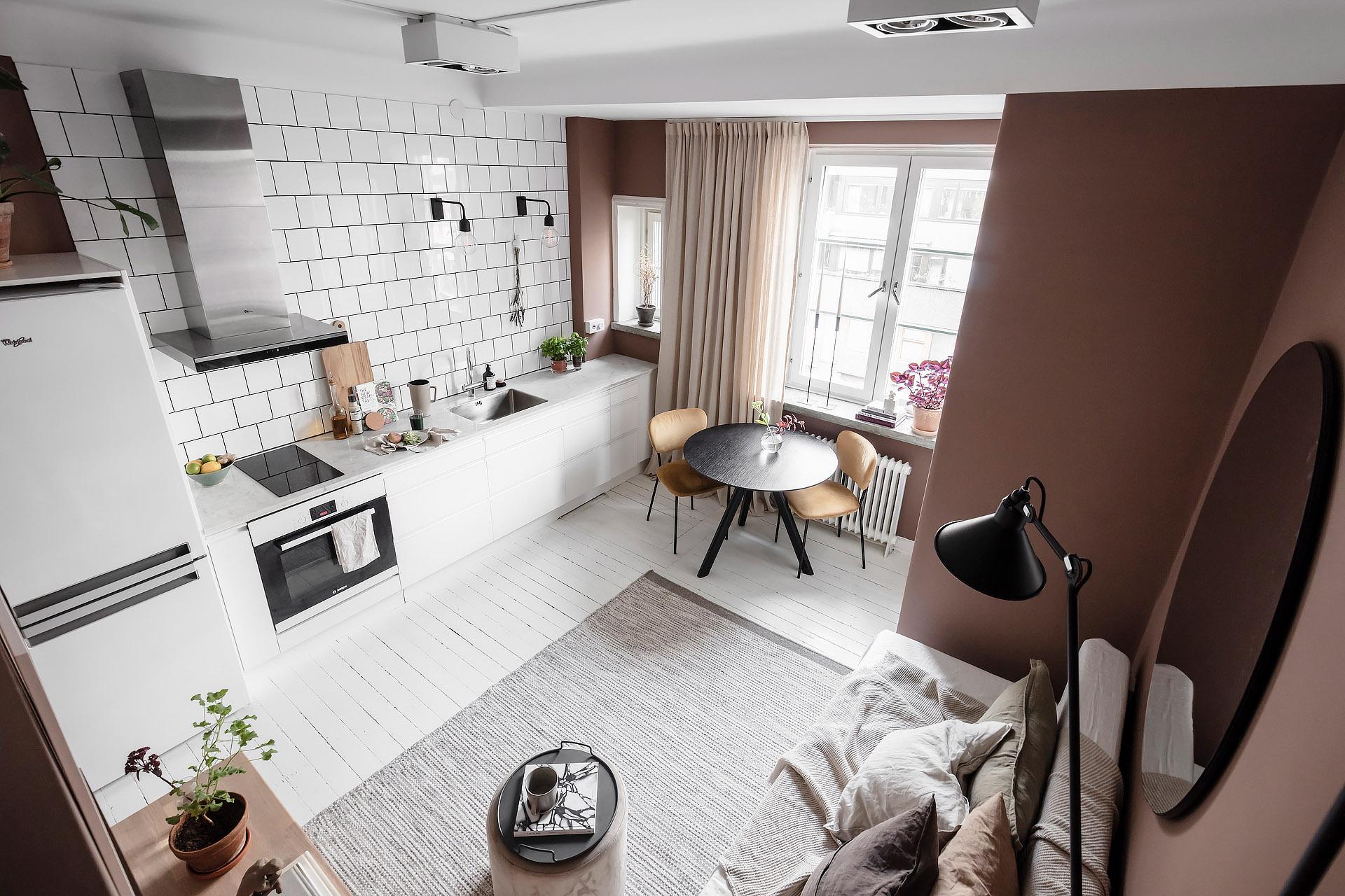 alvhem,公寓设计,小户型设计,瑞典,公寓设计案例,公寓设计方案,阁楼床,阁楼,北欧风格小公寓