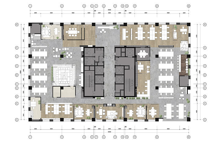 办公空间，重庆办公室设计，QIN沁集团办公空间设计 ，广告公司办公空间