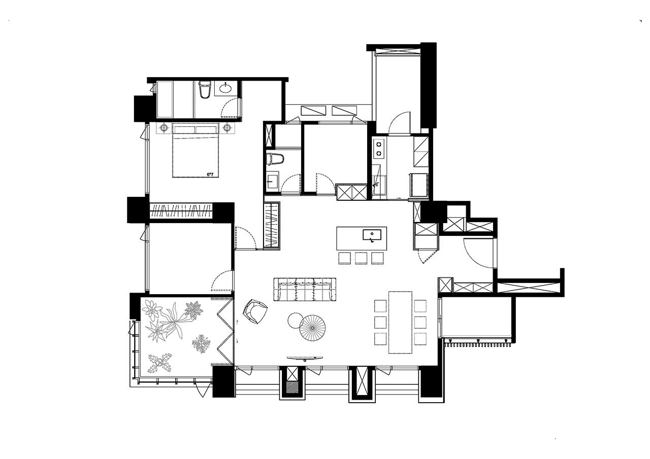 住宅空间，私人住宅设计，台湾江宅，两册空间制作所，2BOOKS SPACE DESIGN