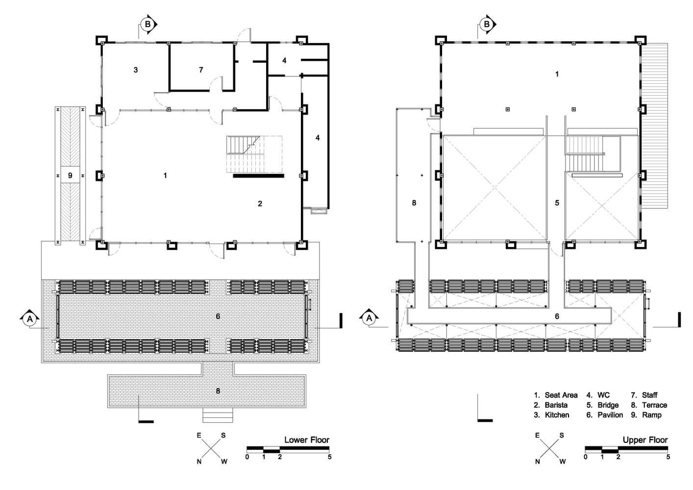 餐饮空间，咖啡店设计，建筑改造，CLASS咖啡店，钢结构材料