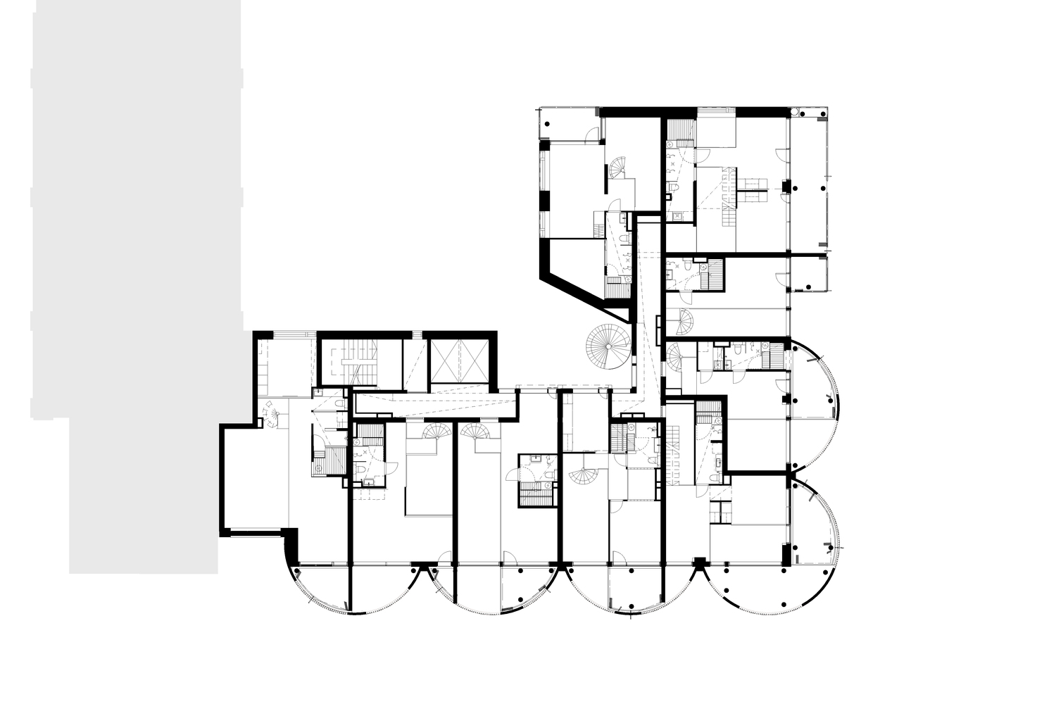 住宅空间，青年公寓设计，商业空间，建筑改造，芬兰仓筒公寓/PAVE Architects