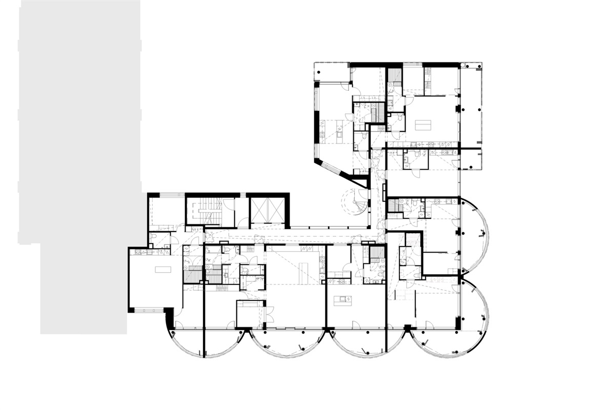 住宅空间，青年公寓设计，商业空间，建筑改造，芬兰仓筒公寓/PAVE Architects