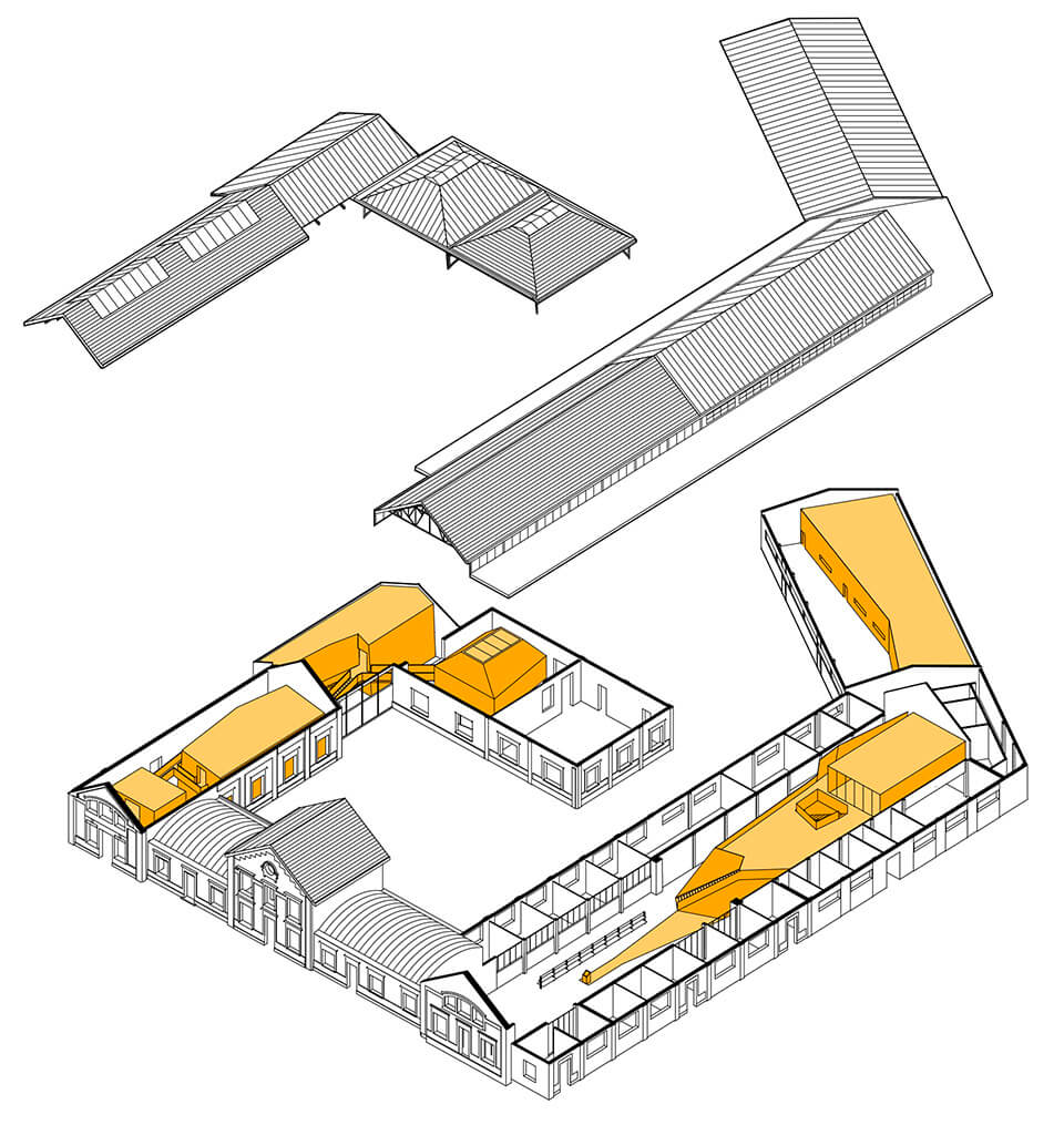 公共空间，文化遗产建筑的修复与改造，建筑改造，建筑综合体，老矿场改造文化中心，Nord-Pas-de-Calais矿场改造