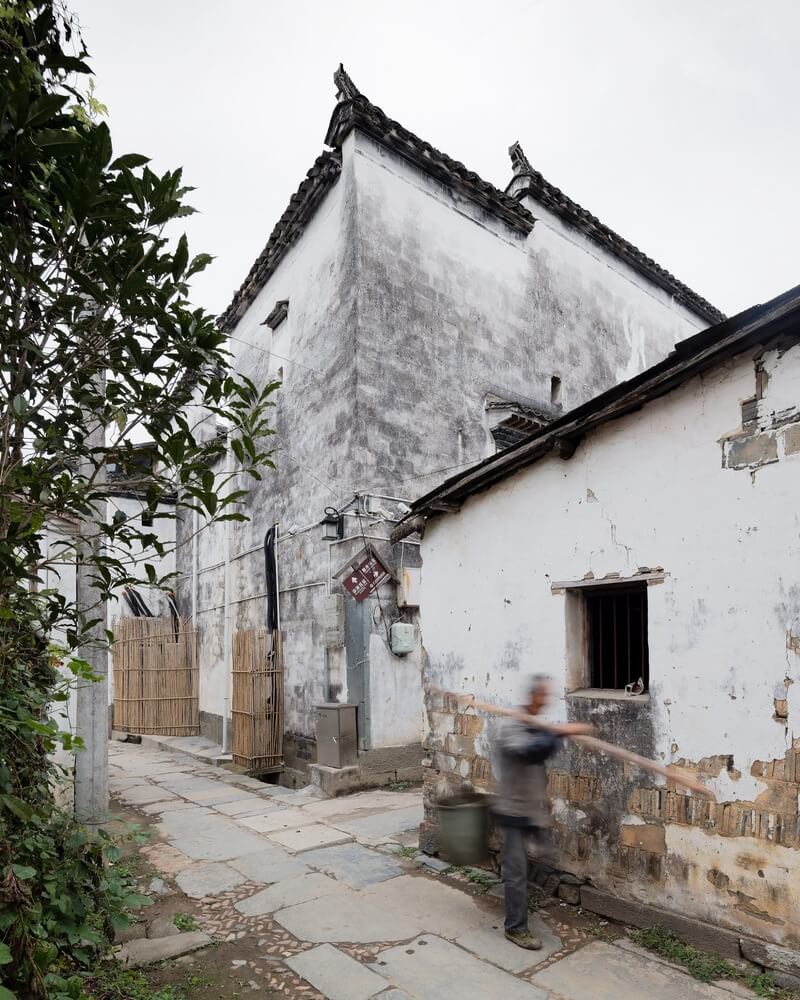 民宿空间，婺源天净沙古民居驿站，徽派建筑设计，江西，驿站民宿设计