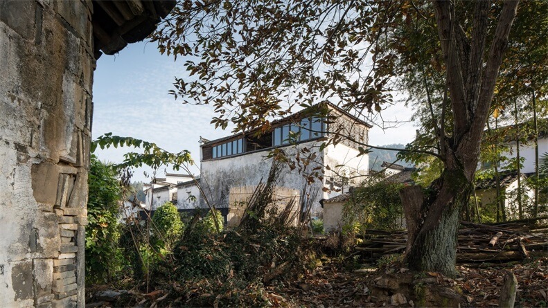 民宿空间，婺源天净沙古民居驿站，徽派建筑设计，江西，驿站民宿设计