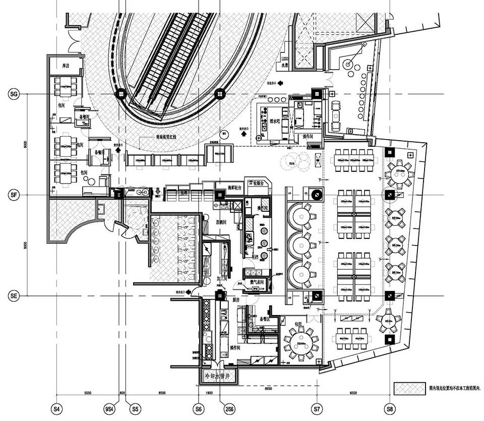 餐饮空间，古鲁奇建筑，官也街澳门火锅店，北京，国内火锅店设计