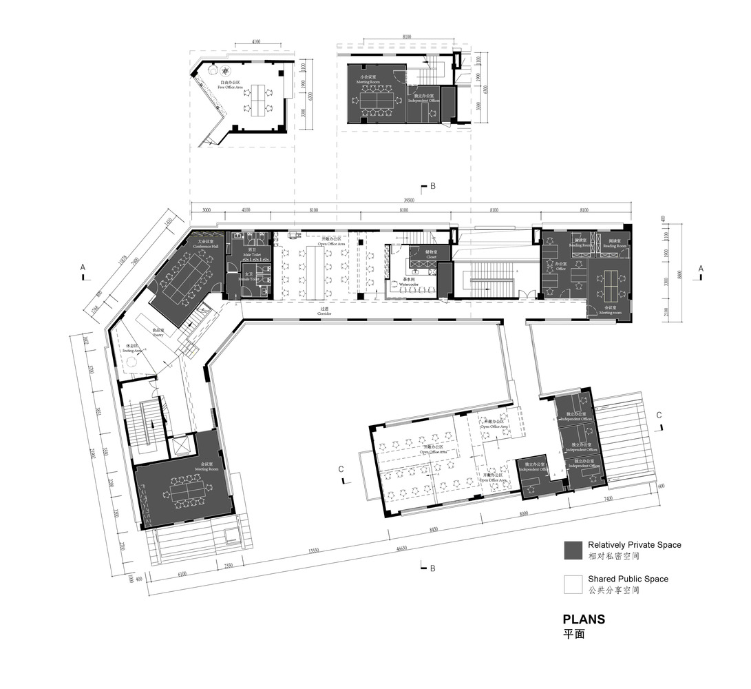 办公空间，国内办公室设计，重庆联合办公空间设计，共享办公空间设计，水泥木质空间