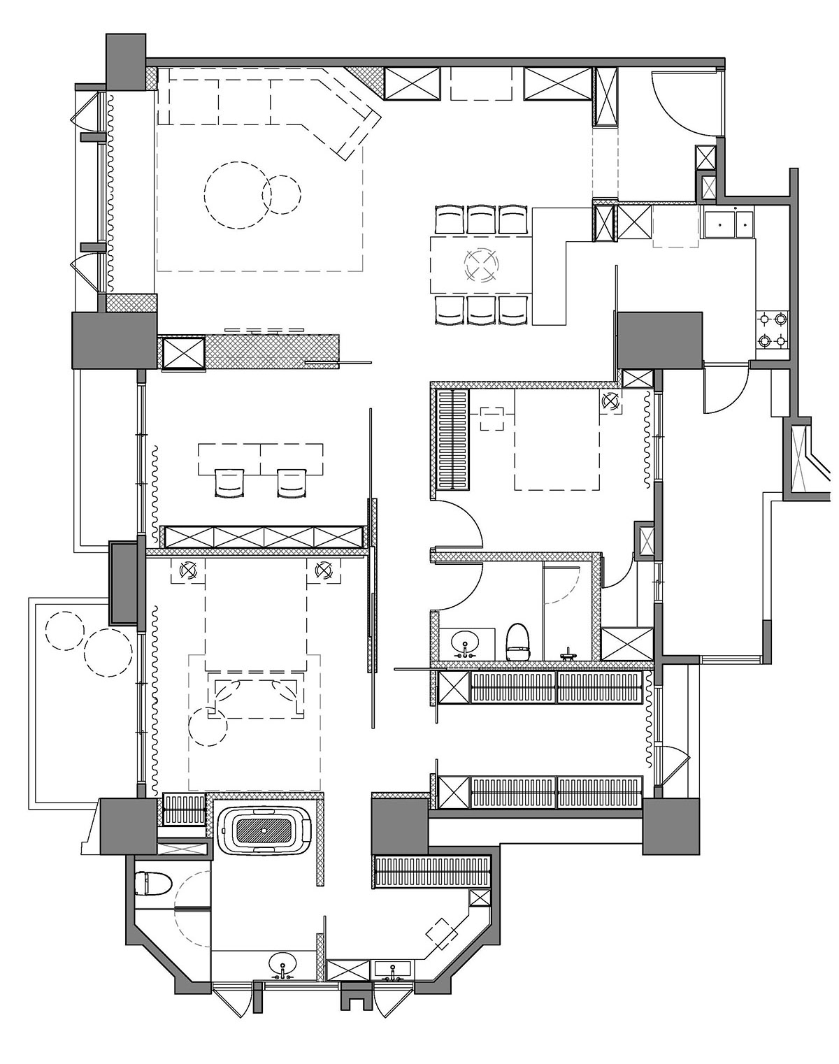 住宅设计，台湾和和设计HOHO DESIGN，台湾风格住宅设计，轻工业风住宅设计