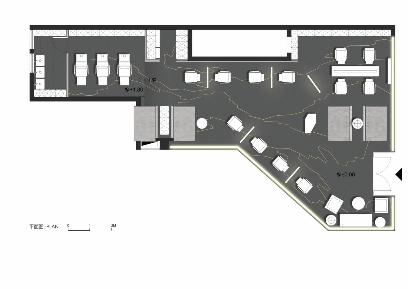 北京设计，北京 MQ工作室，CAA建筑事务所，北京理发店设计，时尚造型店设计