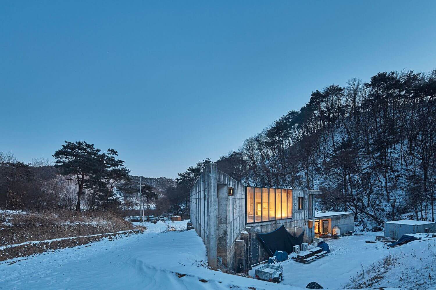 韩国室内设计，郊区建筑，住宅空间，国外室内设计，人与自然