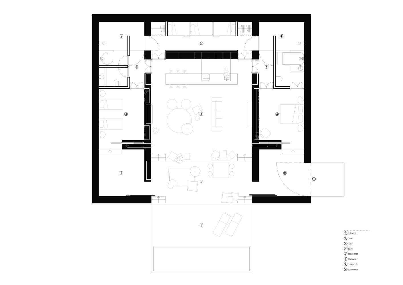 住宅空间，Cercal House，住宅设计，葡萄牙，极简主义，现代风格