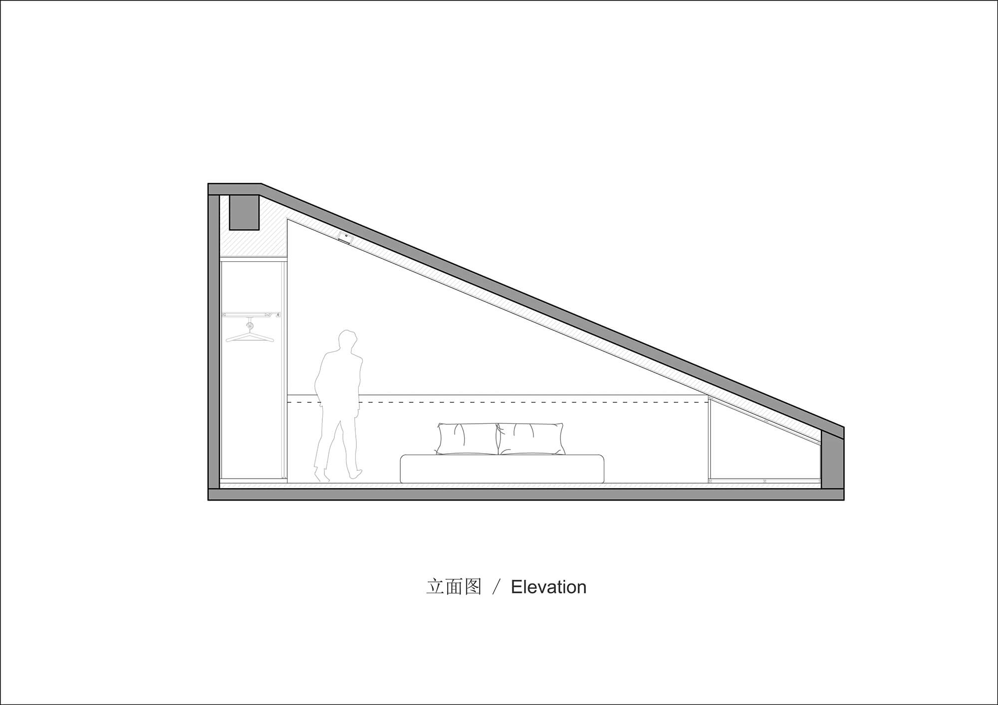 住宅空间，国内住宅设计，极简主义，空中飞人，盒子元素，艾克建筑设计