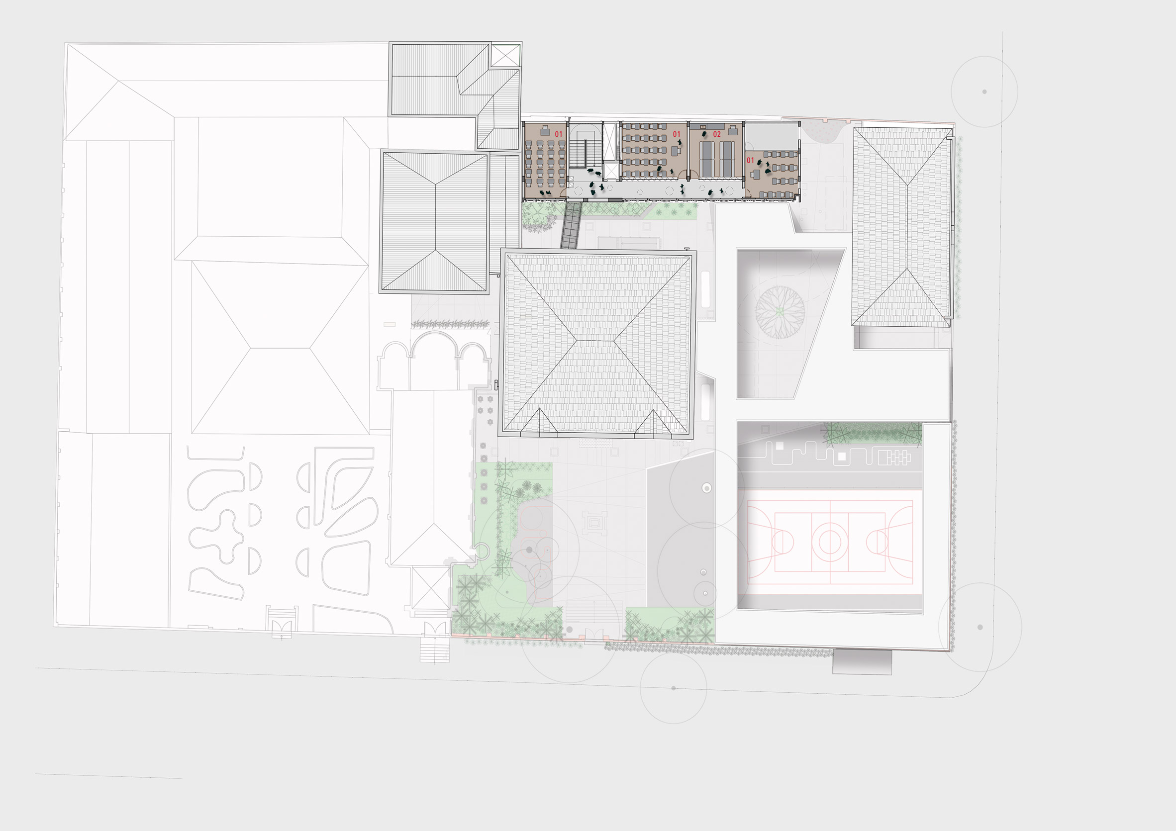 建筑改造，教学空间，建筑设计，儿童学校，巴西圣保罗，古老建筑