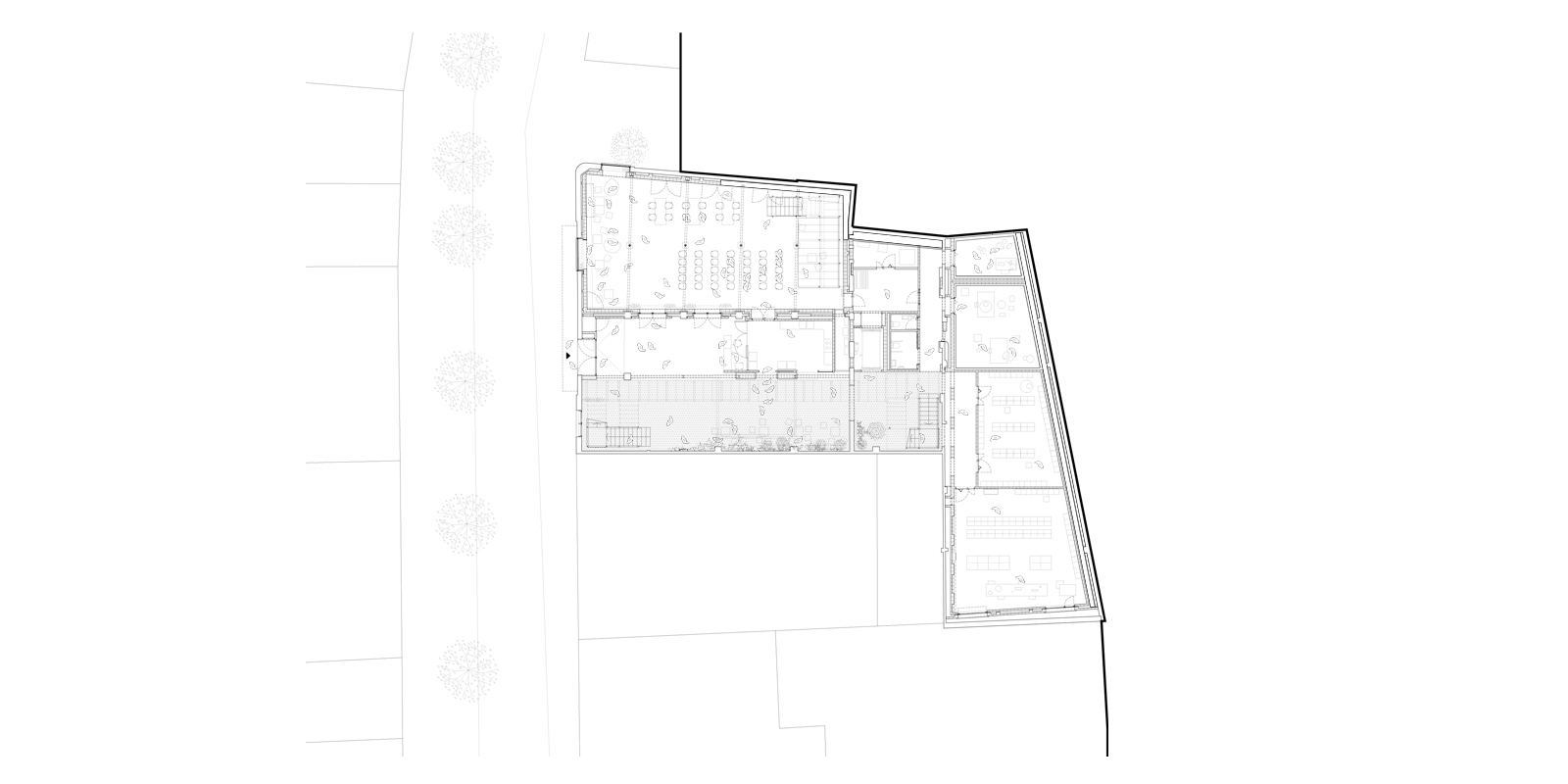 建筑改造，市民中心，巴塞罗那，harquitectes，密斯奖