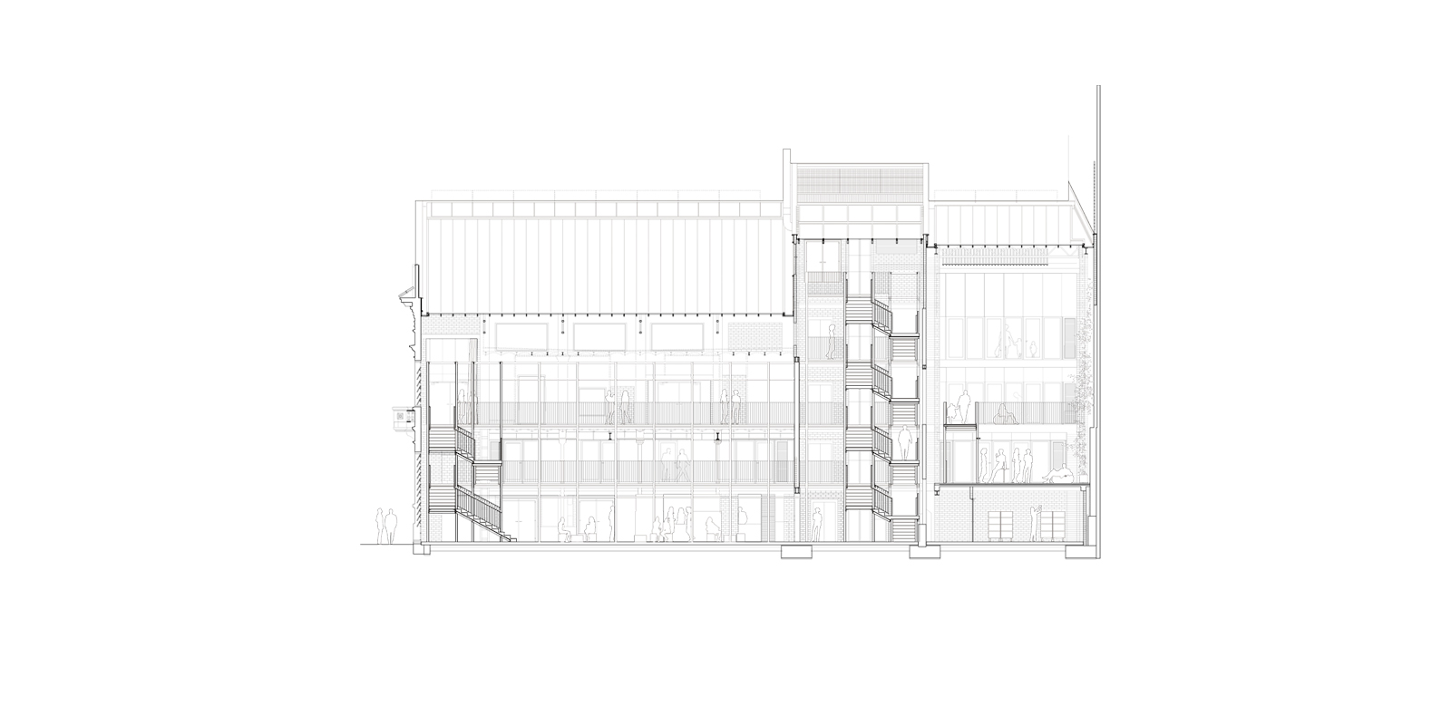 建筑改造，市民中心，巴塞罗那，harquitectes，密斯奖