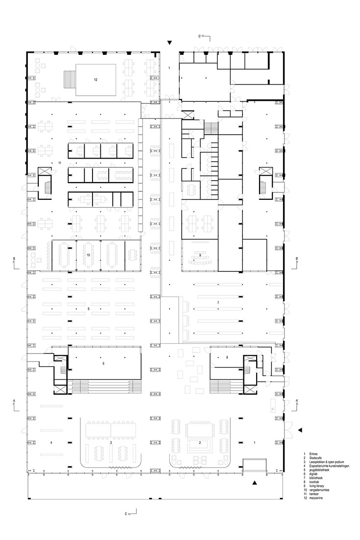 建筑改造，图书馆设计，公共空间，国外图书馆设计，荷兰LocHal library