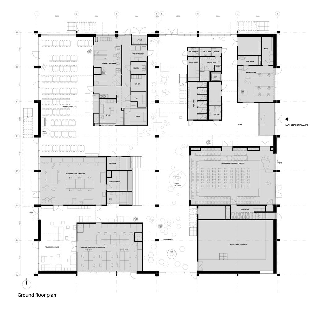 建筑空间，建筑设计，国外建筑空间设计，学校设计，COBE & MVRDV，丹麦