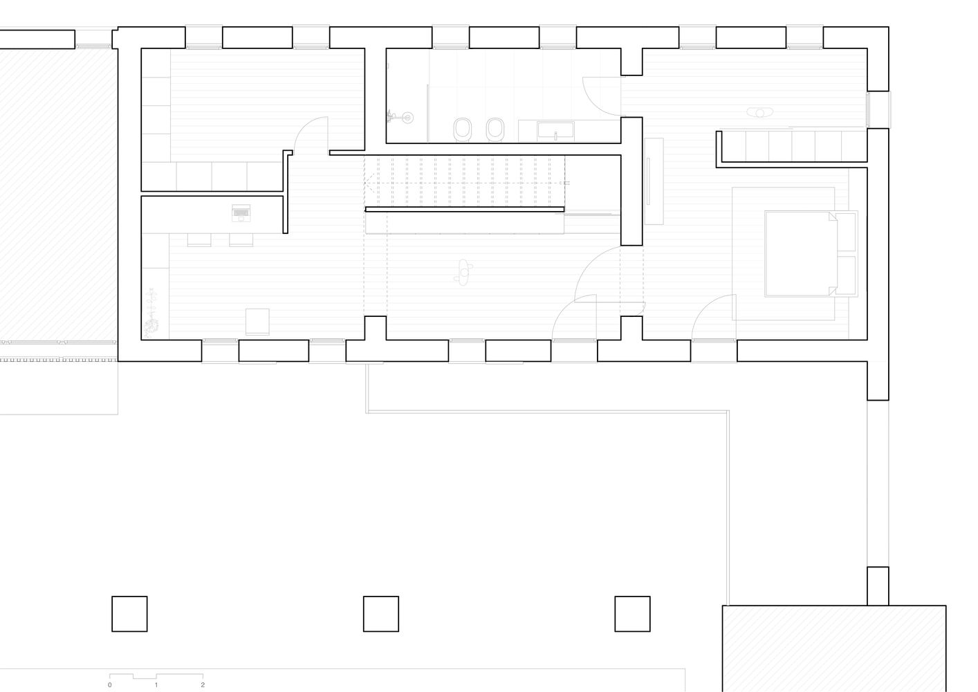 住宅空间，住宅设计，威尼斯，意大利，国外住宅空间设计，Didonè Comacchio Architects