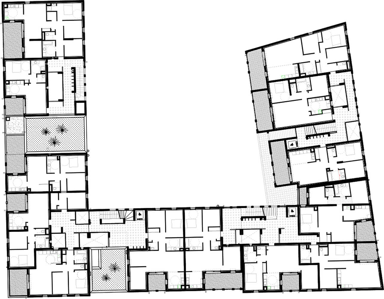 住宅空间，社会住宅，国外住宅空间，公寓设计