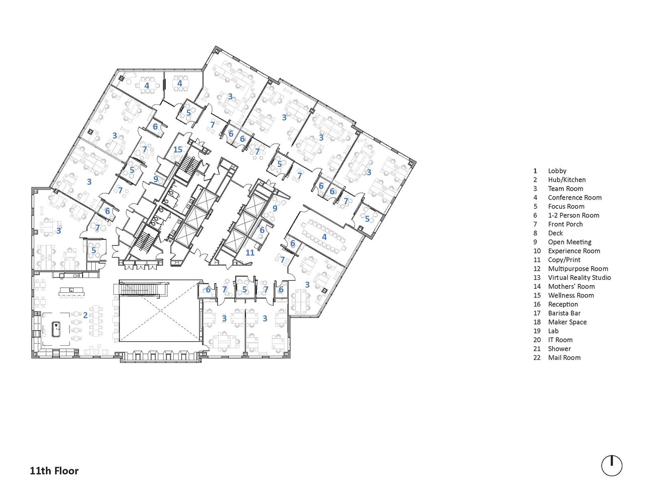 办公空间，国外办公室设计，美国，科技公司办公室，Sasaki