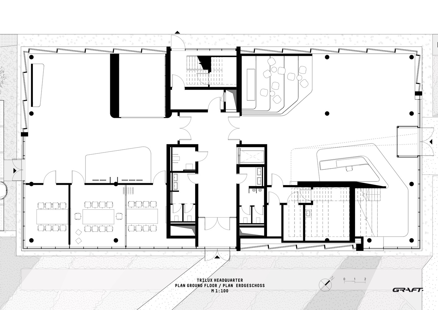 办公空间，国外办公室设计，Graft Architects，德国，灯具集团办公室