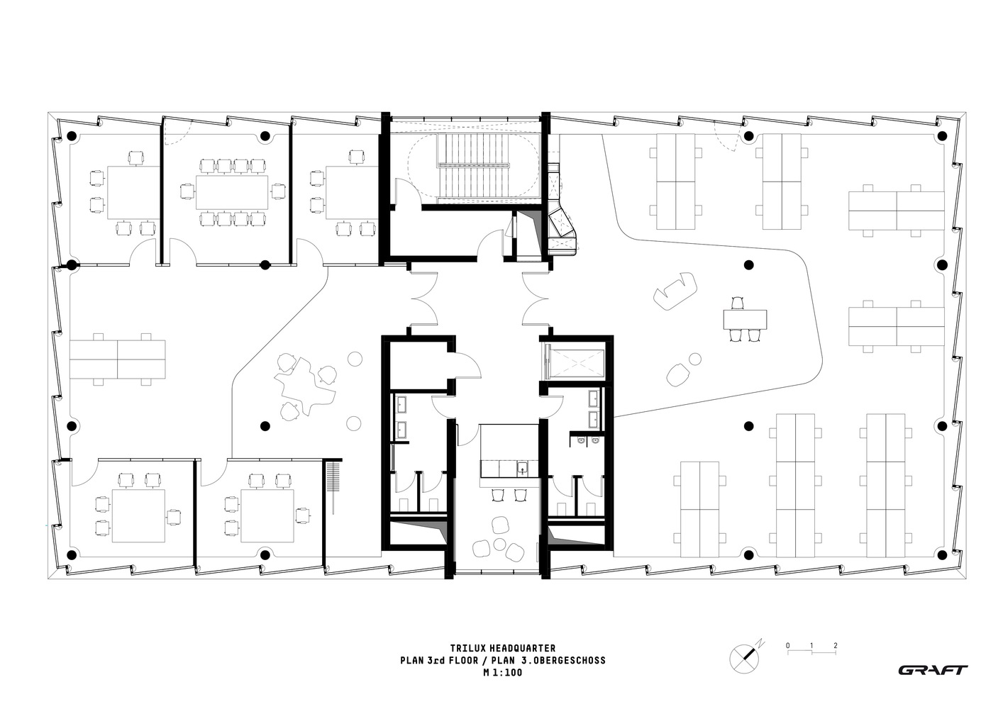 办公空间，国外办公室设计，Graft Architects，德国，灯具集团办公室