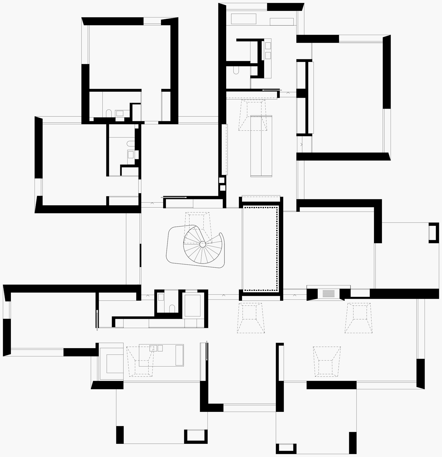 住宅空间，别墅，私人住宅，极简主义，建筑设计，国外住宅设计，Think Architecture