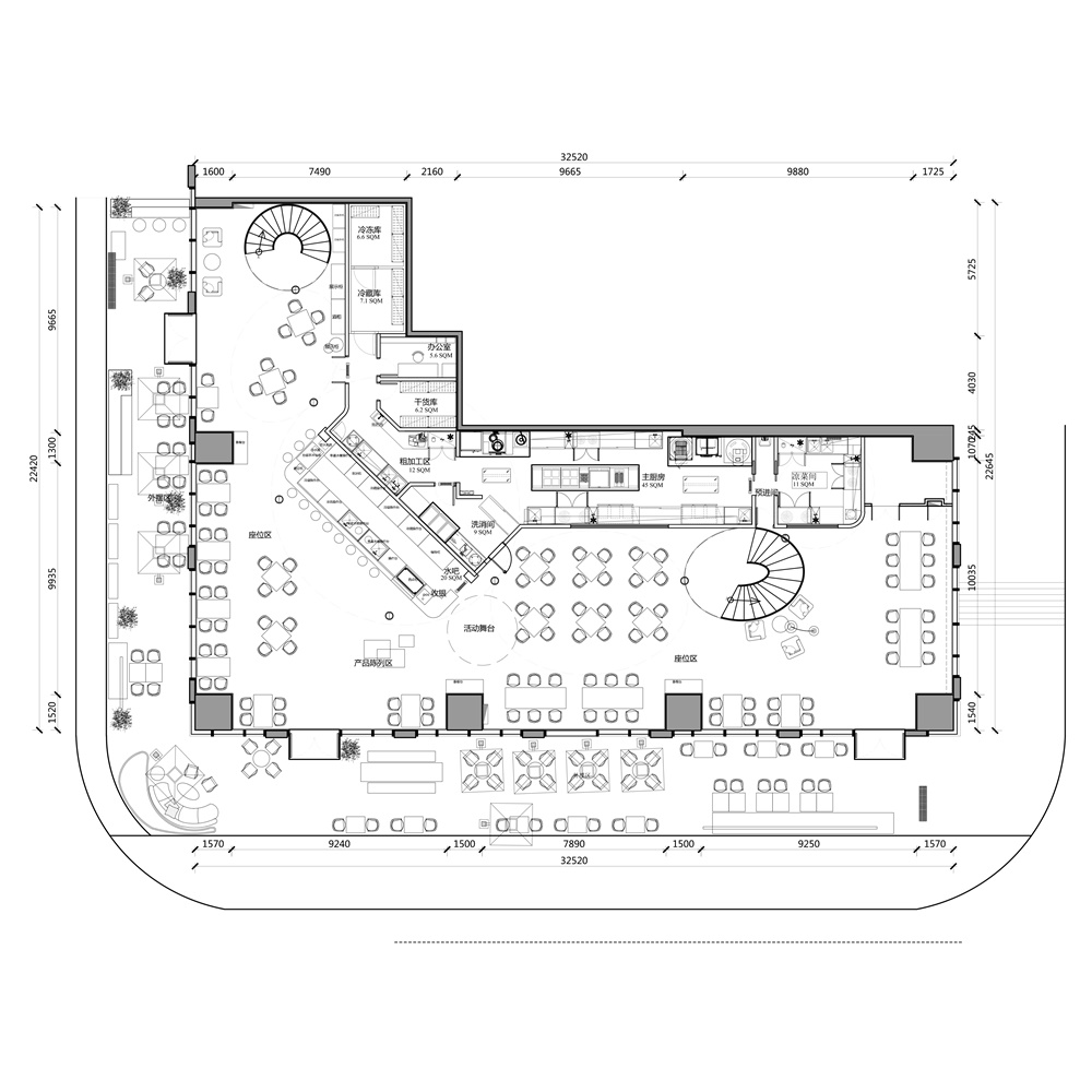 餐饮空间，西餐厅设计，江苏，孟萨空间设计，项目投稿