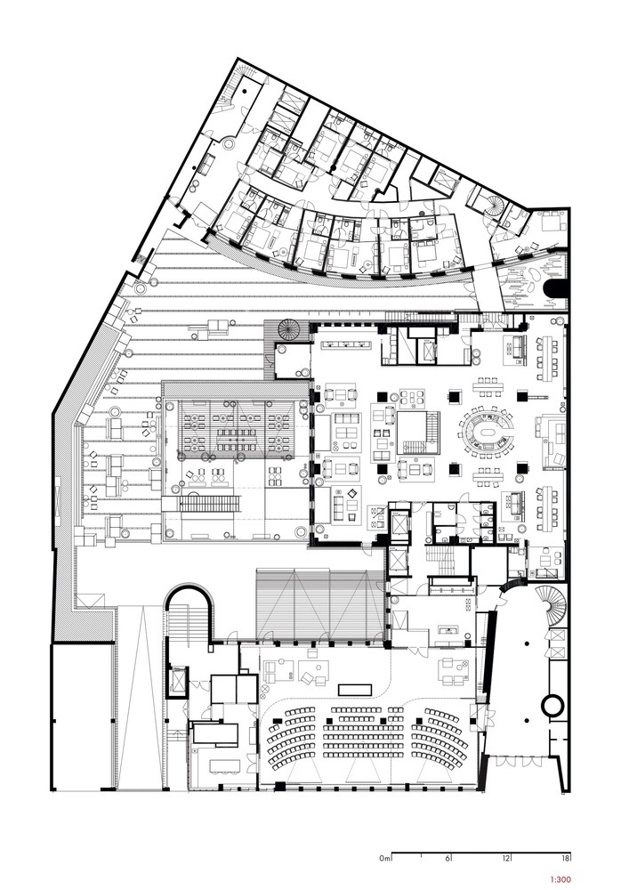 酒店空间，国外酒店设计，Wingardh arkitektkontor，斯德哥尔摩，建筑改造